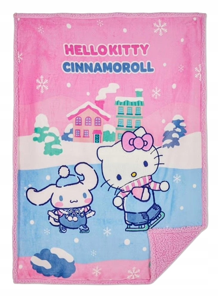 Hello Kitty Teplá Tlustá Deka Přehoz Hello Kitty and Friends 120 x 150