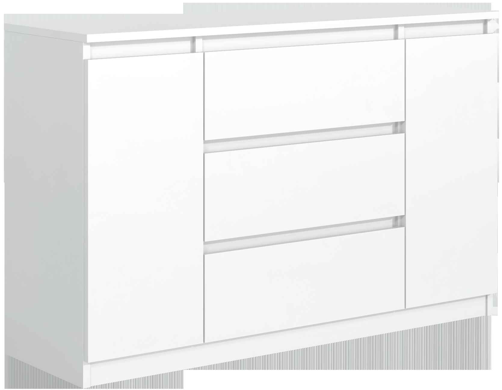 Komoda Nudo 120 cm do obývacího pokoje Ložnice Bílá