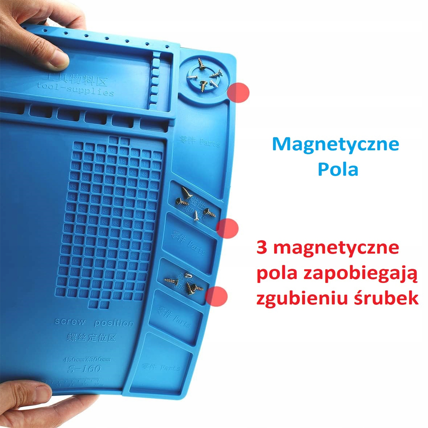 Silkonowa Mata Do Lutowania Podkładka Serwisowa Duża 45x30 cm Marka blurr