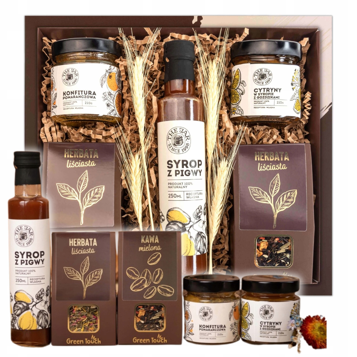Dárkový Koš Čajový Set Sirup Džemy Dárek Na Velikonoce Dárek