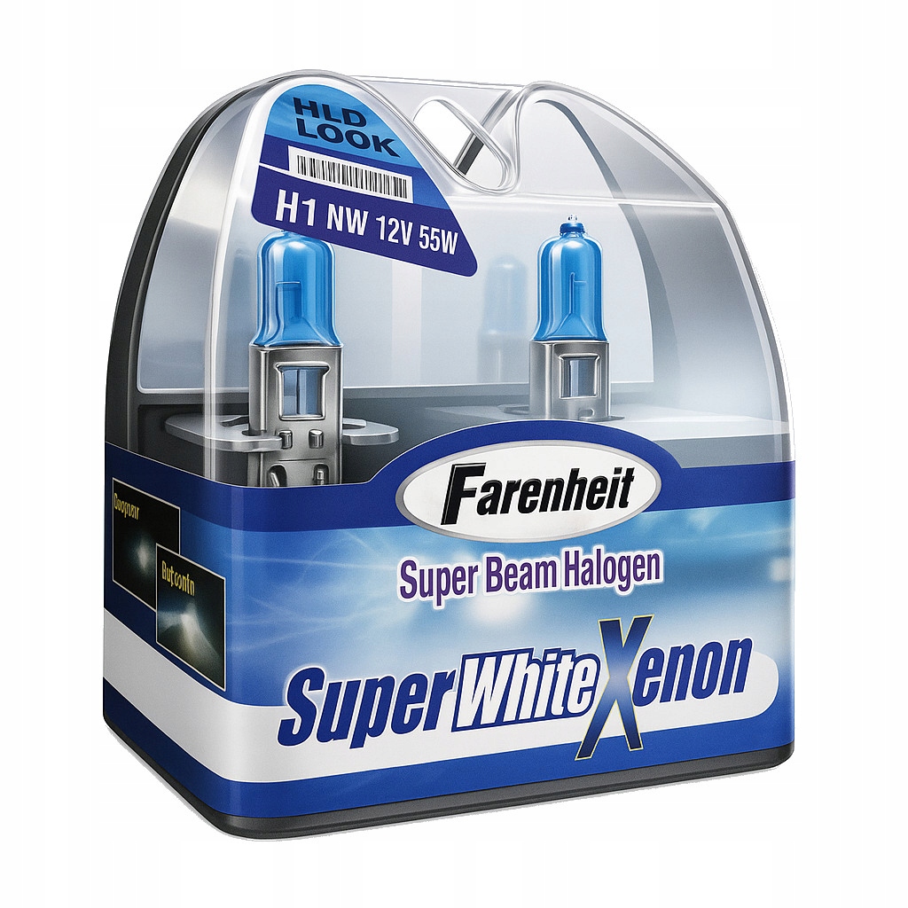 Żarówki H1 55W Farenheit White Xenon 5000K