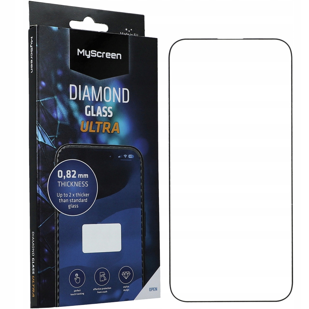 Tvrzené sklo na displej s rámečkem MyScreen pro iPhone 14 Pro Max, rychlé