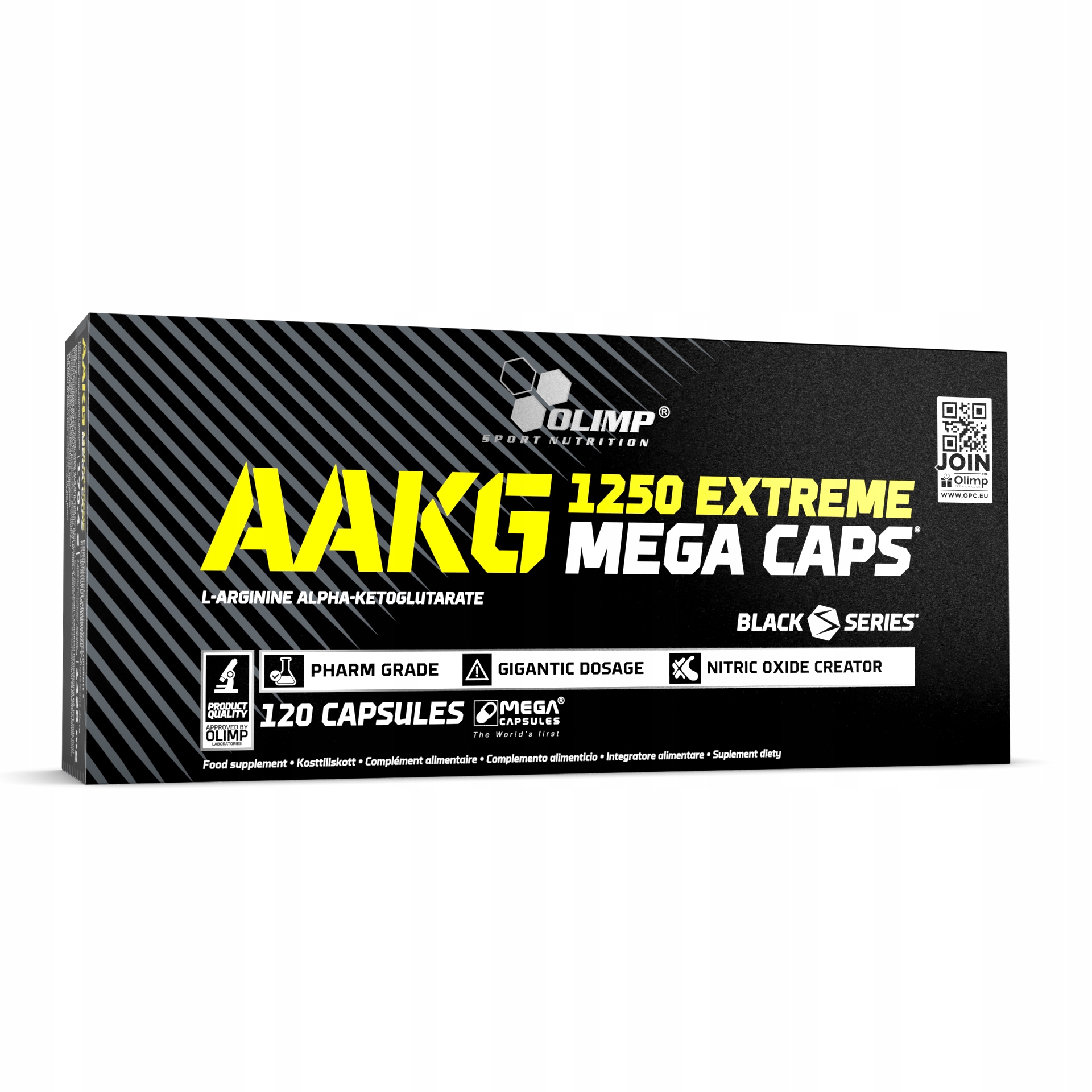 OLIMP AAKG 1250 Extreme Mega Caps 120 kapsułek AAKG Arginina Siła Treningu — 4