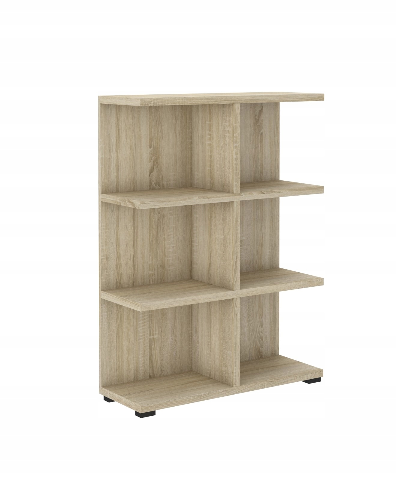 Moderní nízký kancelářský regál do obývacího pokoje Libro Sonoma