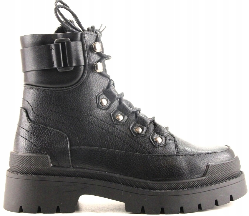 iBUTY Kotníkové Boty Trapery Na Tlusté Sergio 108 Černé 37