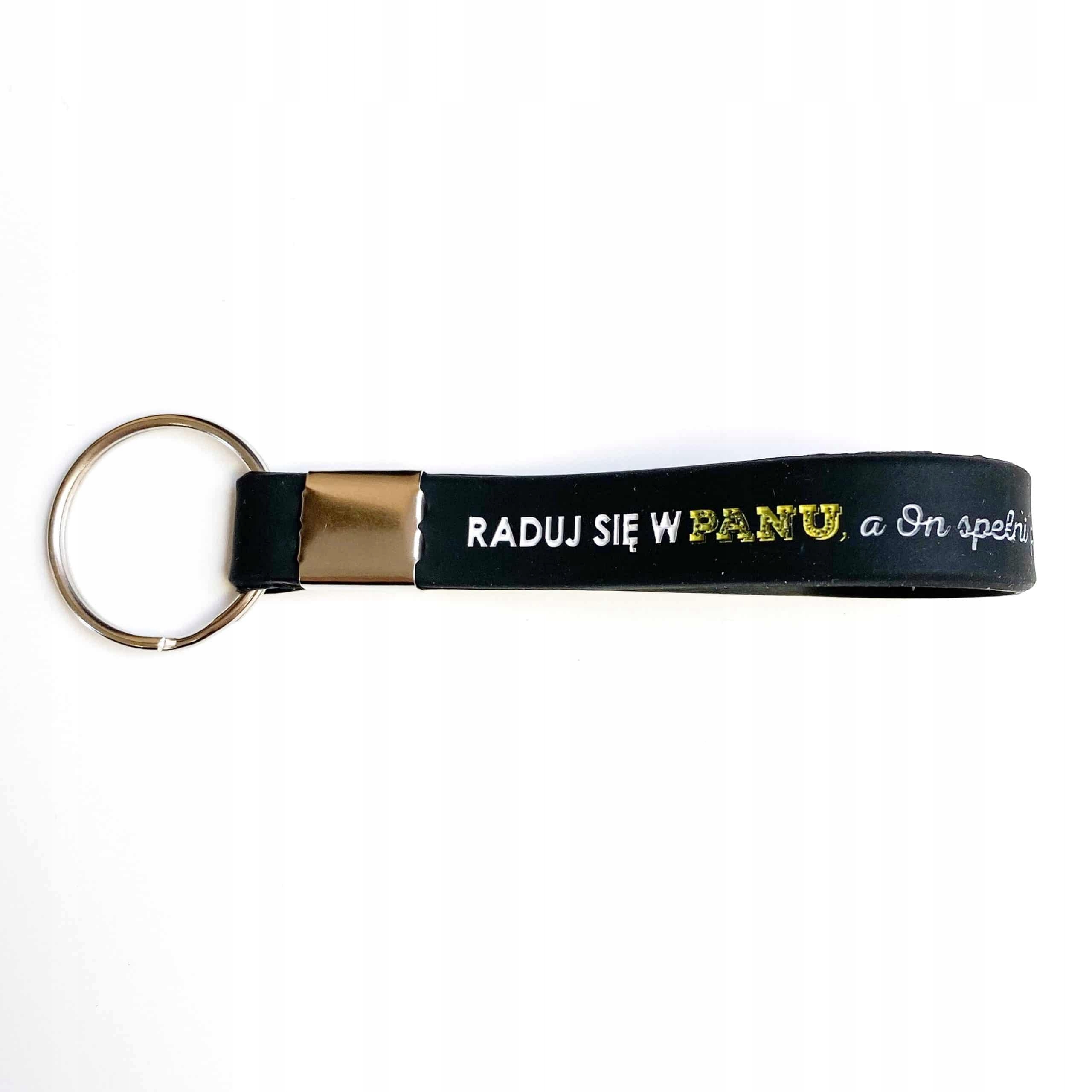 Brelok silikonowy - Raduj się w Panu