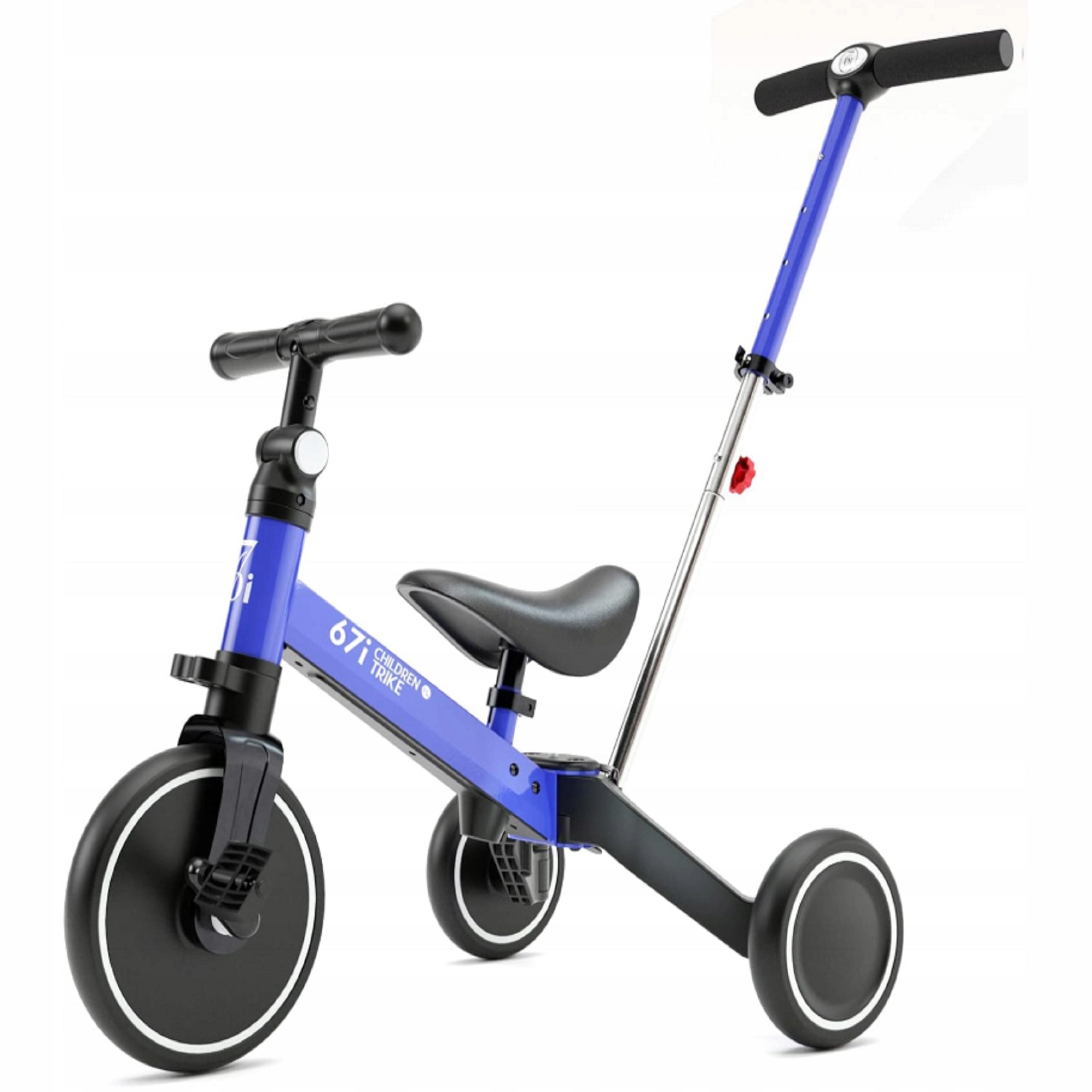 Rower Dziecięcy Trójkołowy 1-3 Lat z Uchwytem do Pchania Jeździk