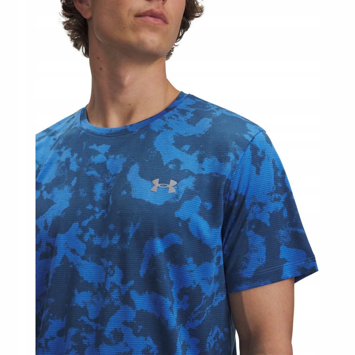 Under Armour Pánské tričko Under Armour Ua Launch Printed Ss-blu