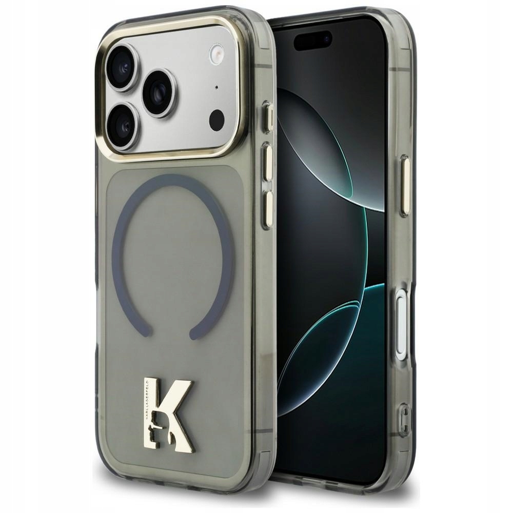 Pouzdro Karl Lagerfeld IML K Head Logo MagSafe pro iPhone 17 Pro černé