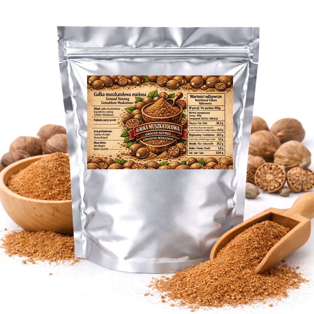 Mletý muškátový oříšek – přírodní koření do kuchyně a pečiva 1 kg