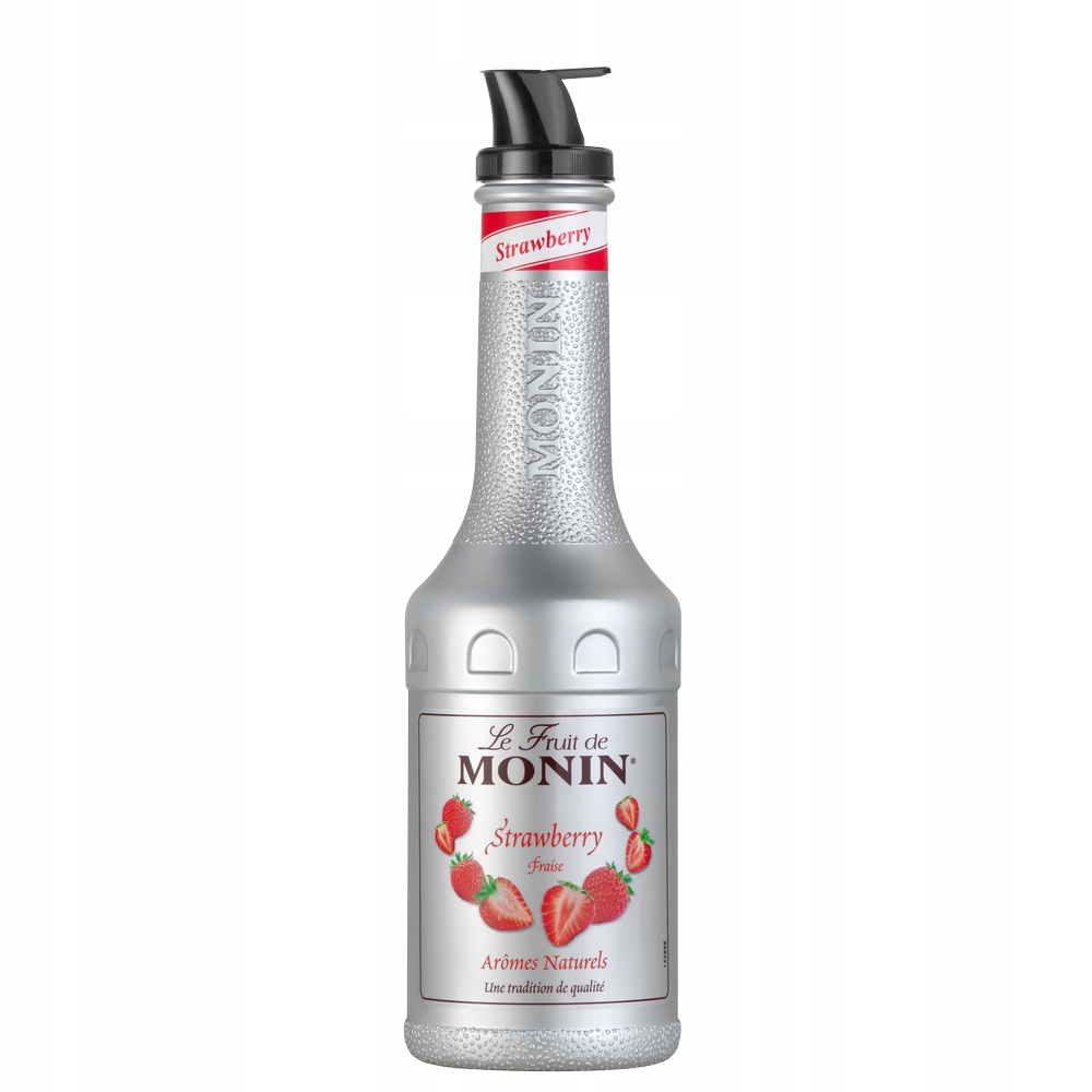 Levně Monin Pyré ovocné Jahoda Strawberry 1 litr dužiny, pyré do nápojů