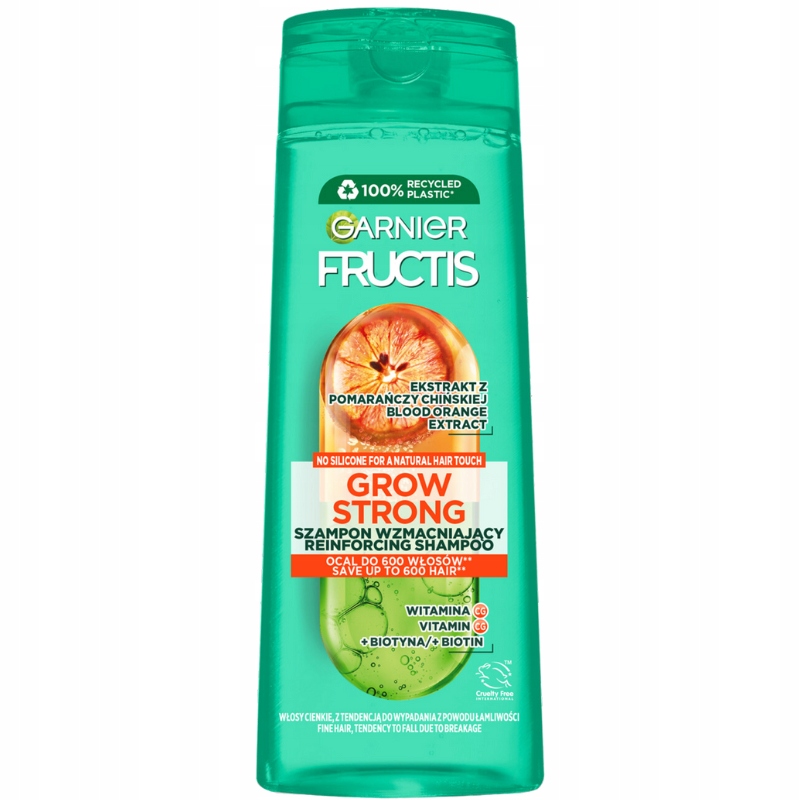 Garnier Fructis Grow Strong Szampon do Włosów Wypadających 400ML