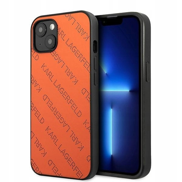 Karl Lagerfeld KLHCP13MPTLO iPhone 13 14 15 6,1" hardcase oranžová/