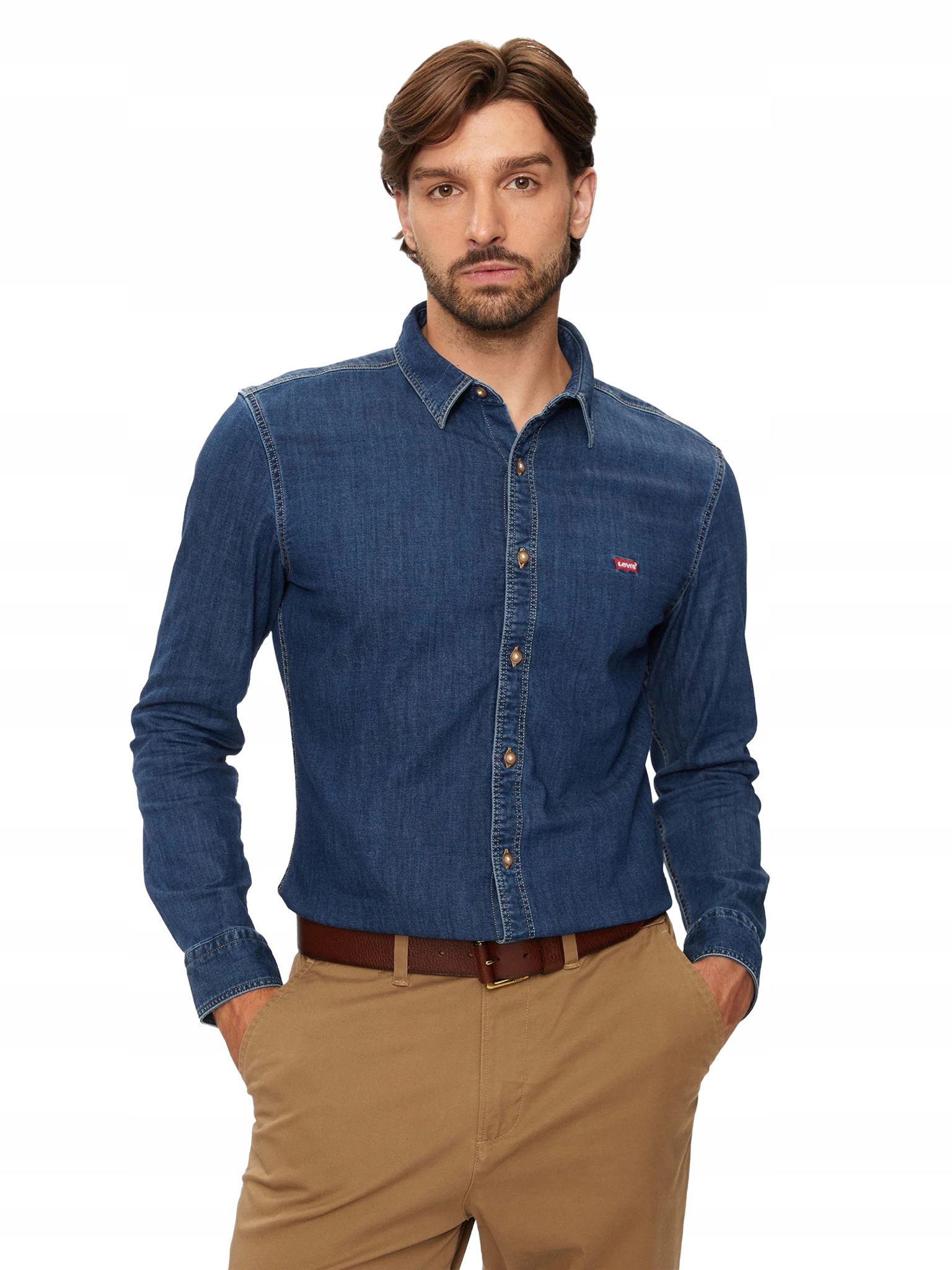 Levi's Pánská Tmavě Modrá Ležérní Košile Na Knoflíky S 6BA
