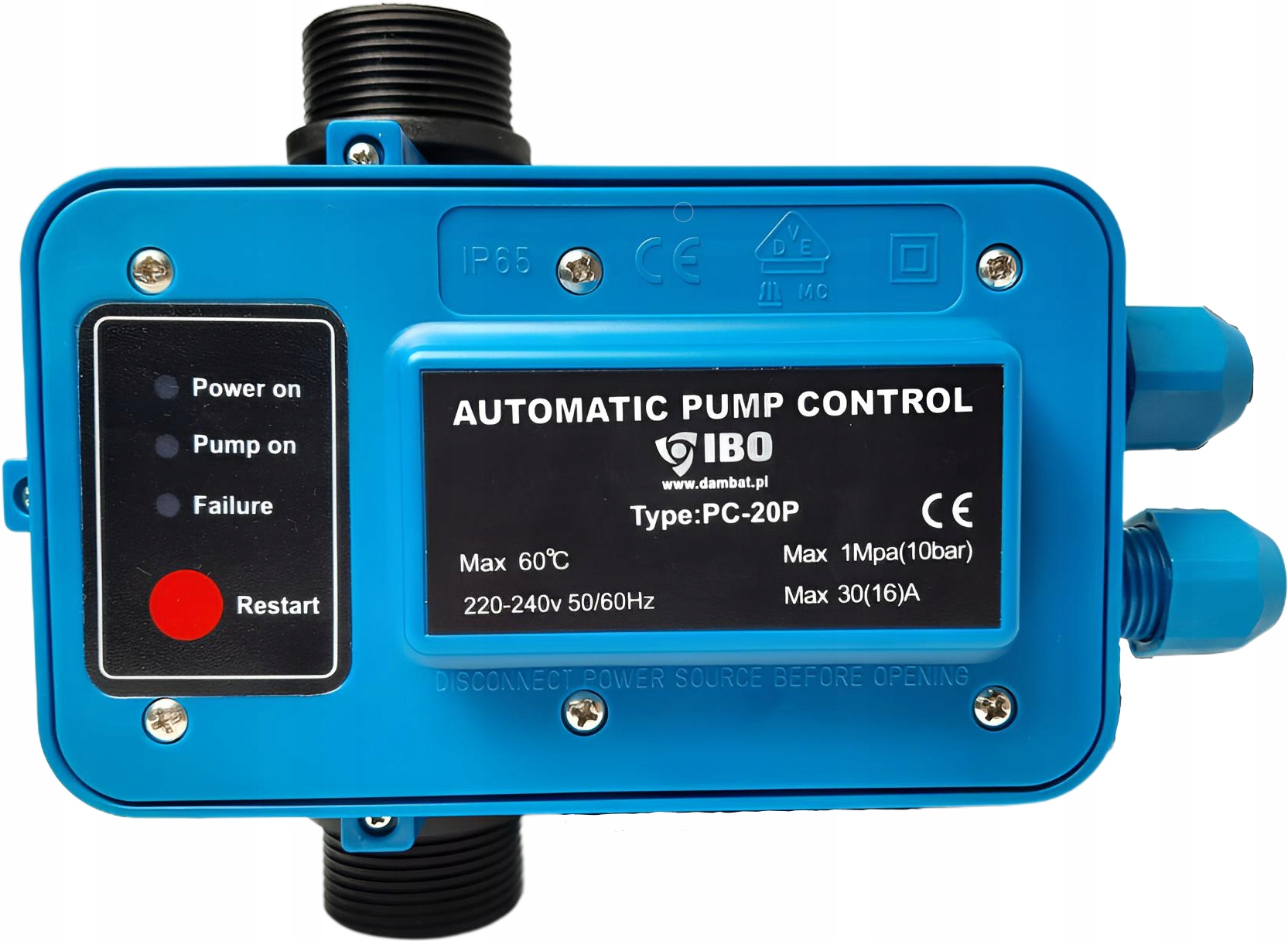 Automatický Vypínač 2,2 kW PC-20P Spätný Ventil Ibo Pre Čerpadlá