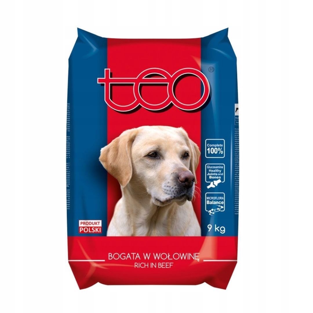 Suché Krmivo Teo pro dospělé psy hovězí 9 kg