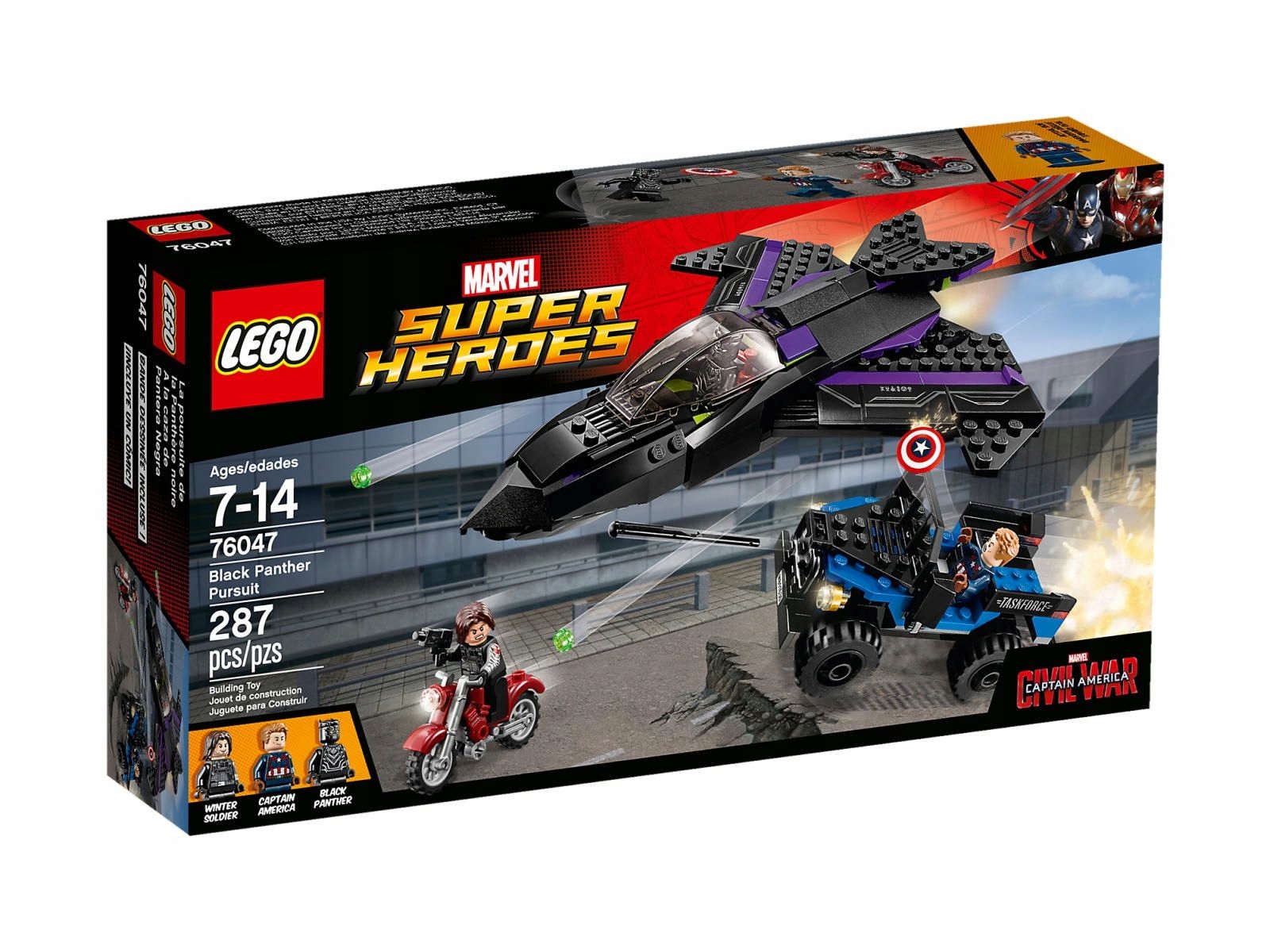 Lego Heroes Honička Černého pantera 76047 Nové