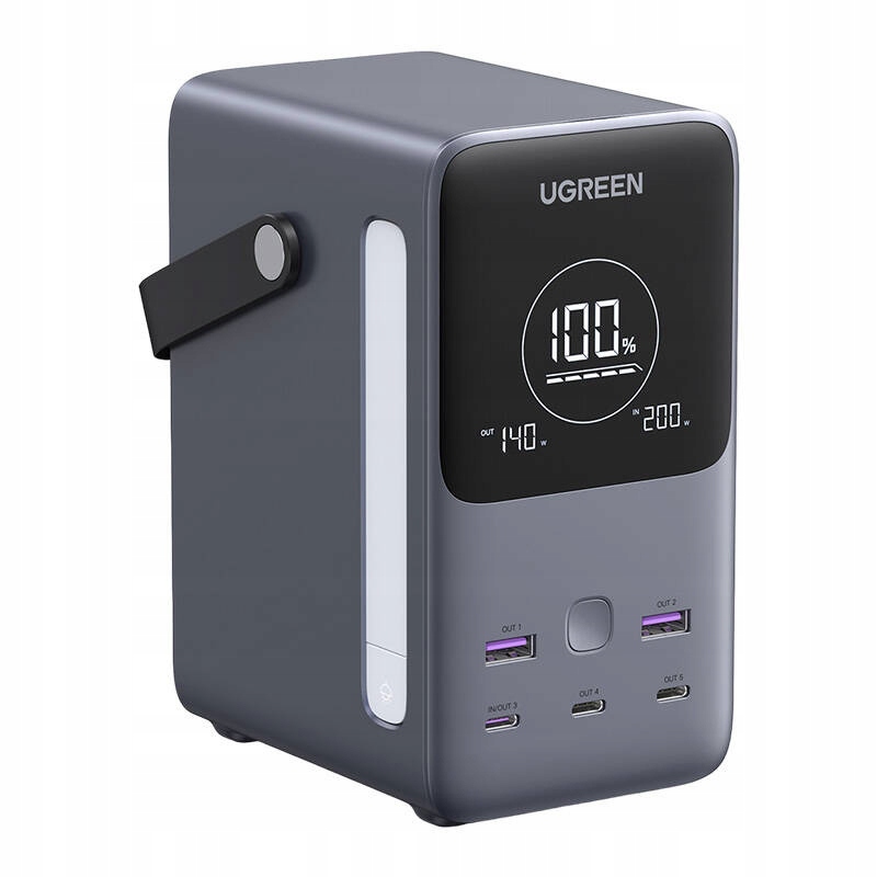 Powerbanka 48000 mAh Ugreen PB770, 2x Usb 4x Usb-c, 300 W (sivá)