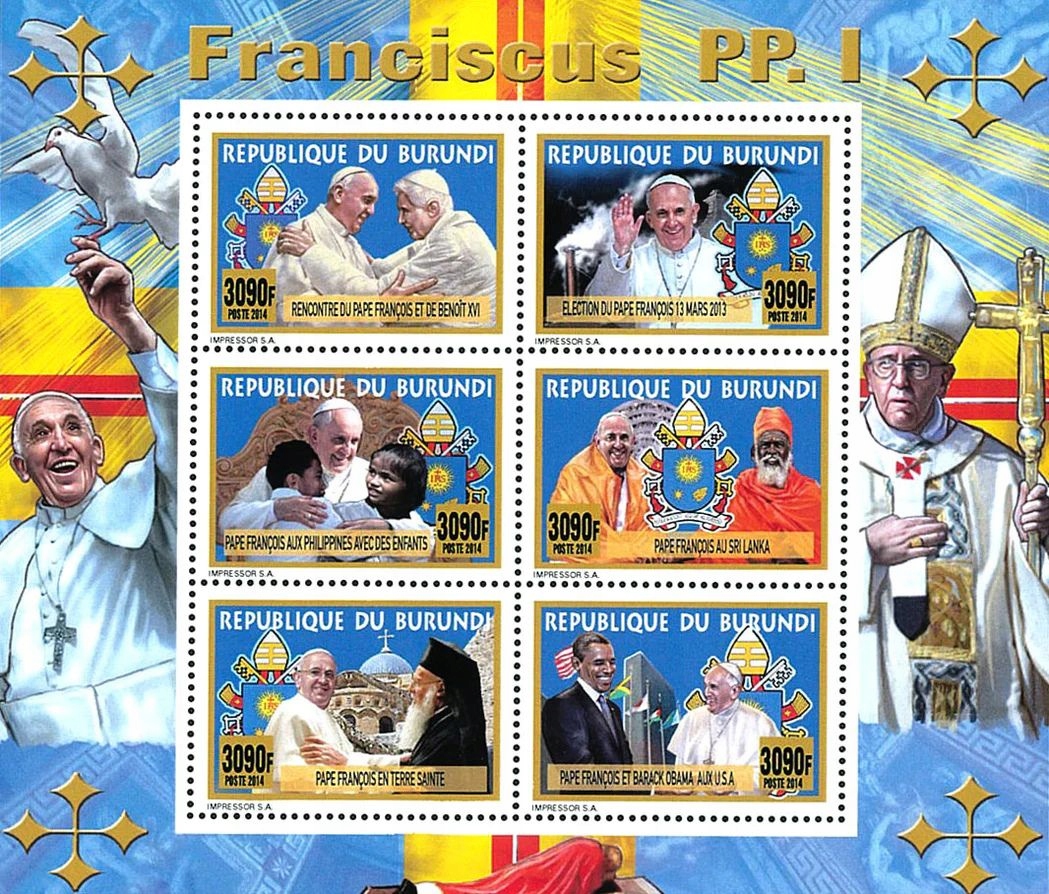 PAPIEŻ FRANCISZEK BURUNDI 2017 ROK 4 BLOKI