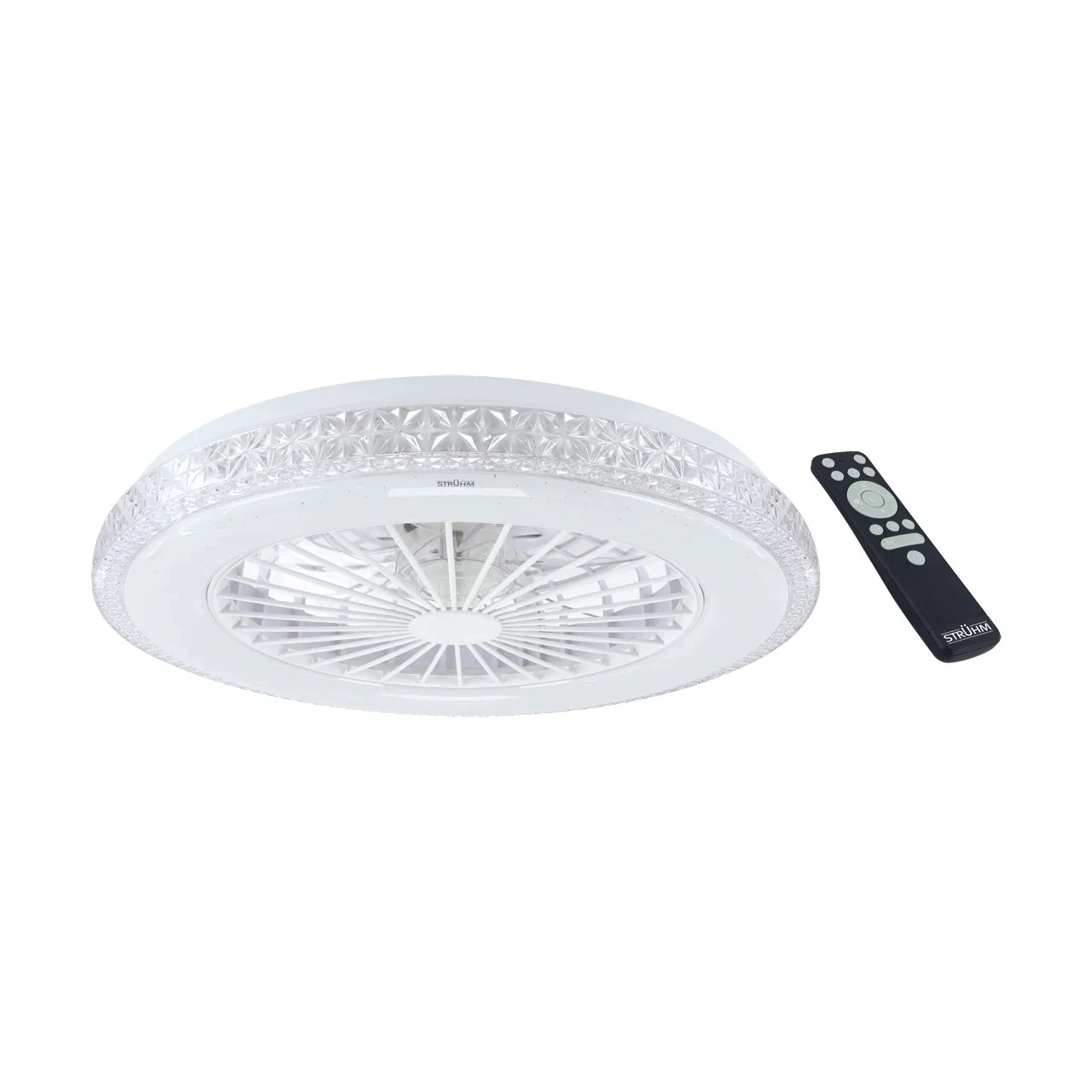 Dekorativní Led lampa s ventilátorem Stropní ventilátor s lampou a dálkovým ovládáním Ideus
