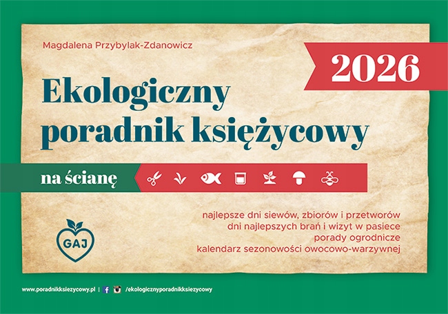 Kalendarz Ekologiczny Poradnik Księżycowy na Ścianę Przybylak 2026