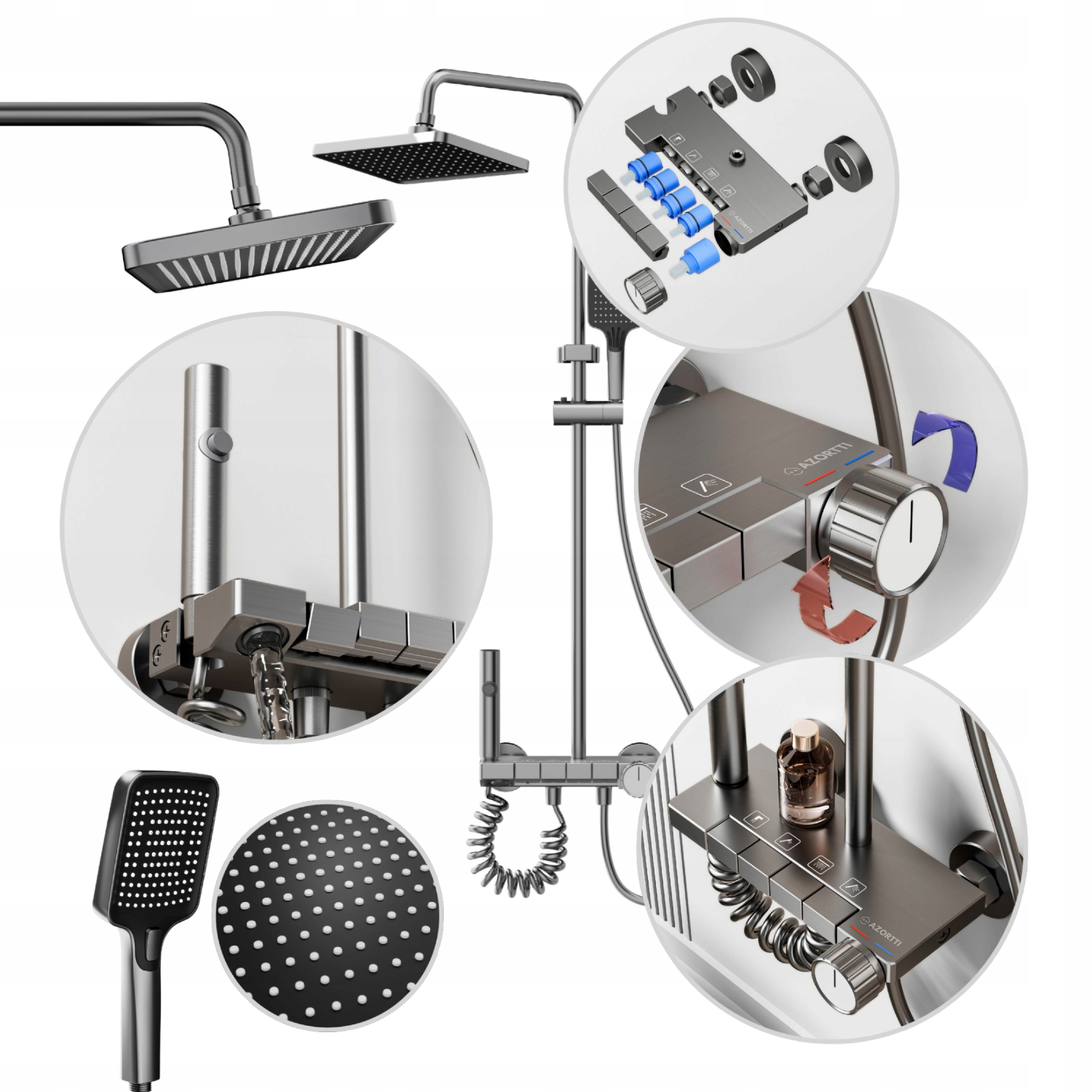 Sprchový Set Sprchový sloup Dešťová sprcha, koupelnová sprcha