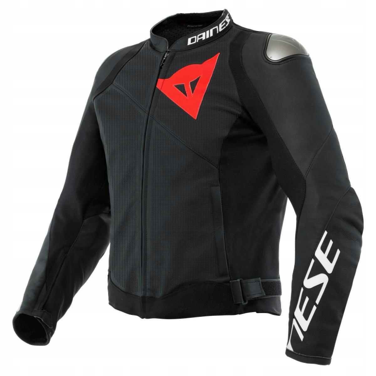Kožená bunda Dainese Sportiva Black-matt Veľkosť 50