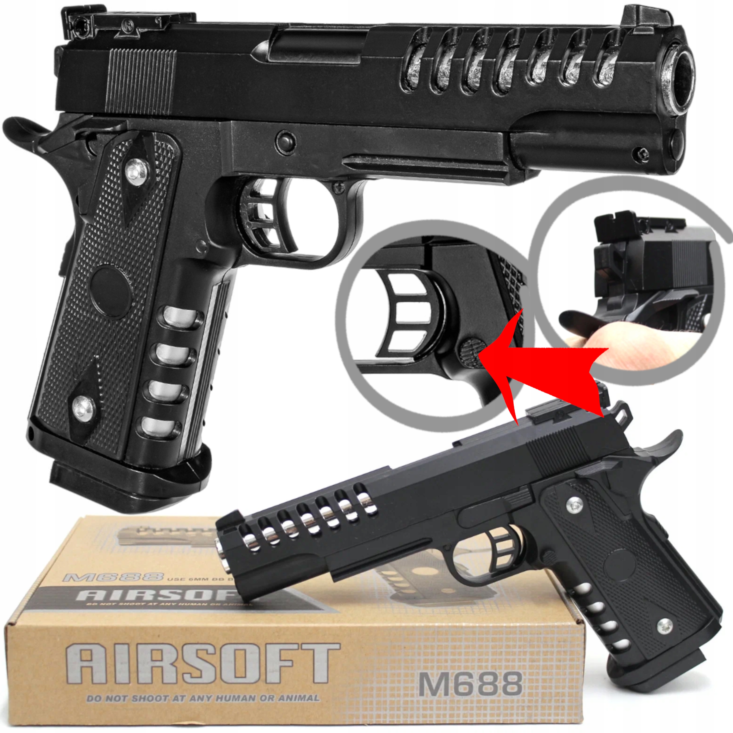 

Walther Replika Metalowy Pistolet Na Kulki Karabin
