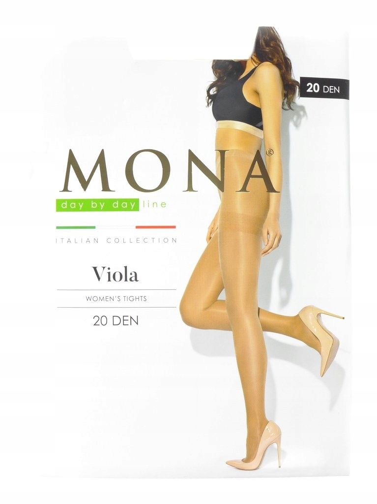 RAJSTOPY MONA VIOLA 20DEN nero 4-L Rozmiar 4