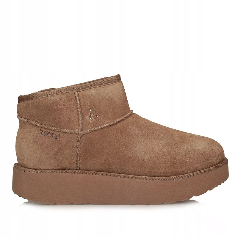 Dámské nazouvací sněhové boty Skechers Slip-ins 169143 Csnt Keep Cozy Chestnut
