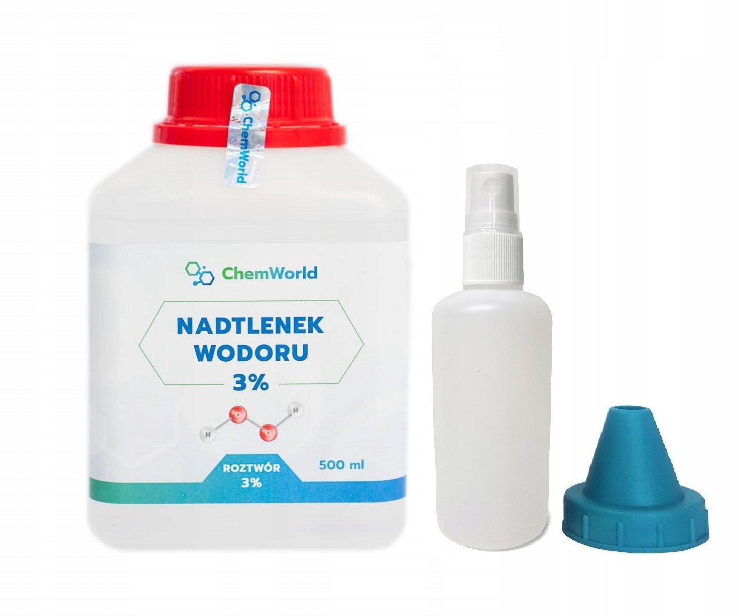

Zestaw Woda Utleniona 3% Nadtlenek Wodoru Cz 500ml