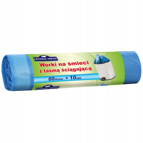 

Worki na śmieci z taśmą 60l 10szt