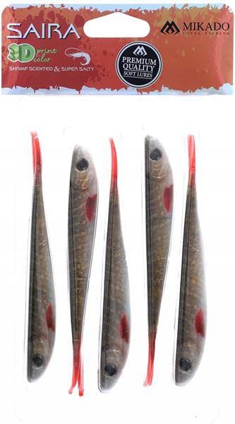 D - op.4szt. JASKÓŁKA GUMA MIKADO SAIRA 14cm 3D PI Kod producenta PMSA-14-3D-PIKE