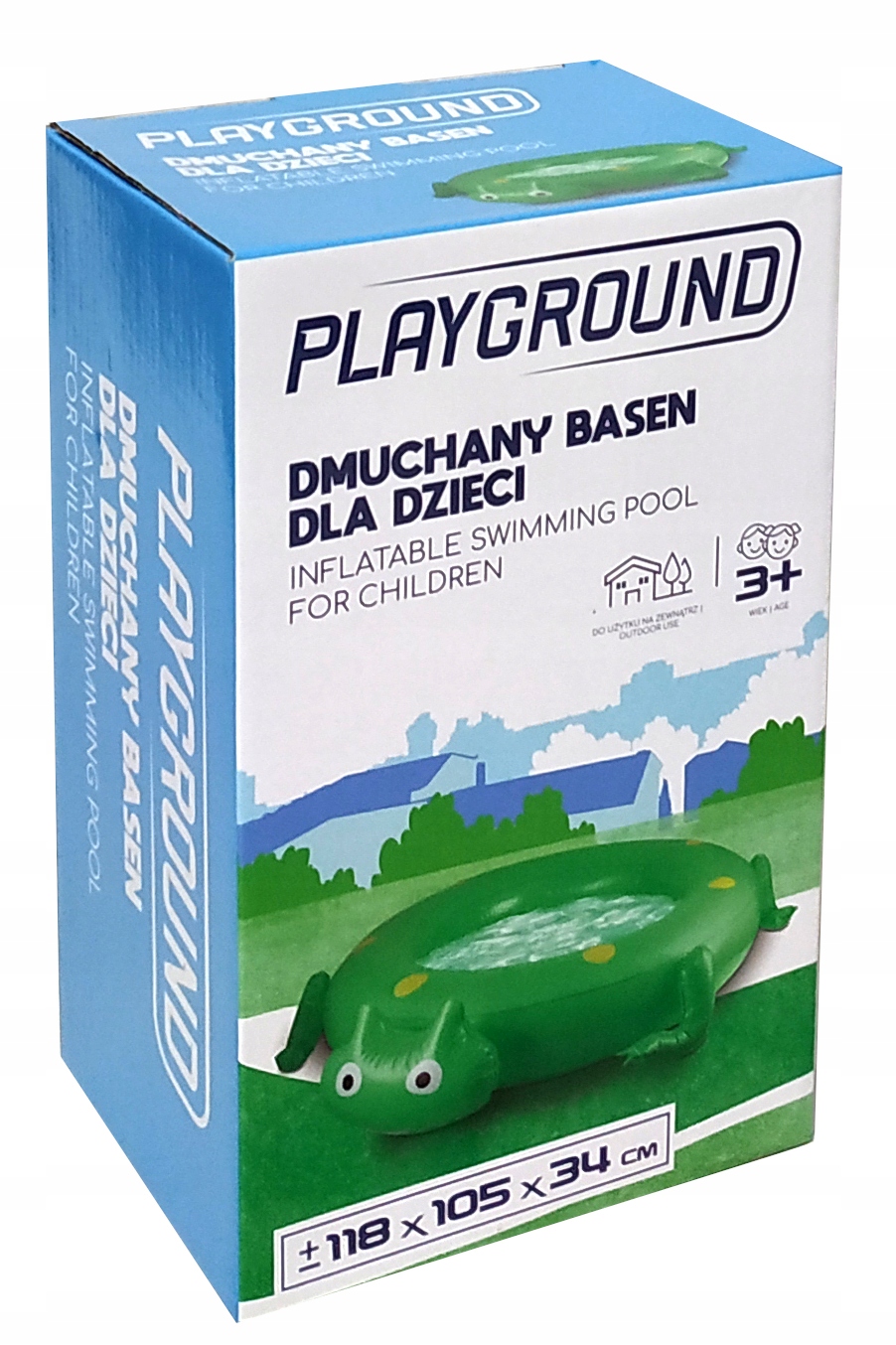 PAYGROUND BASEN DMUCHANY DLA DZIECI 3+ ŻABA