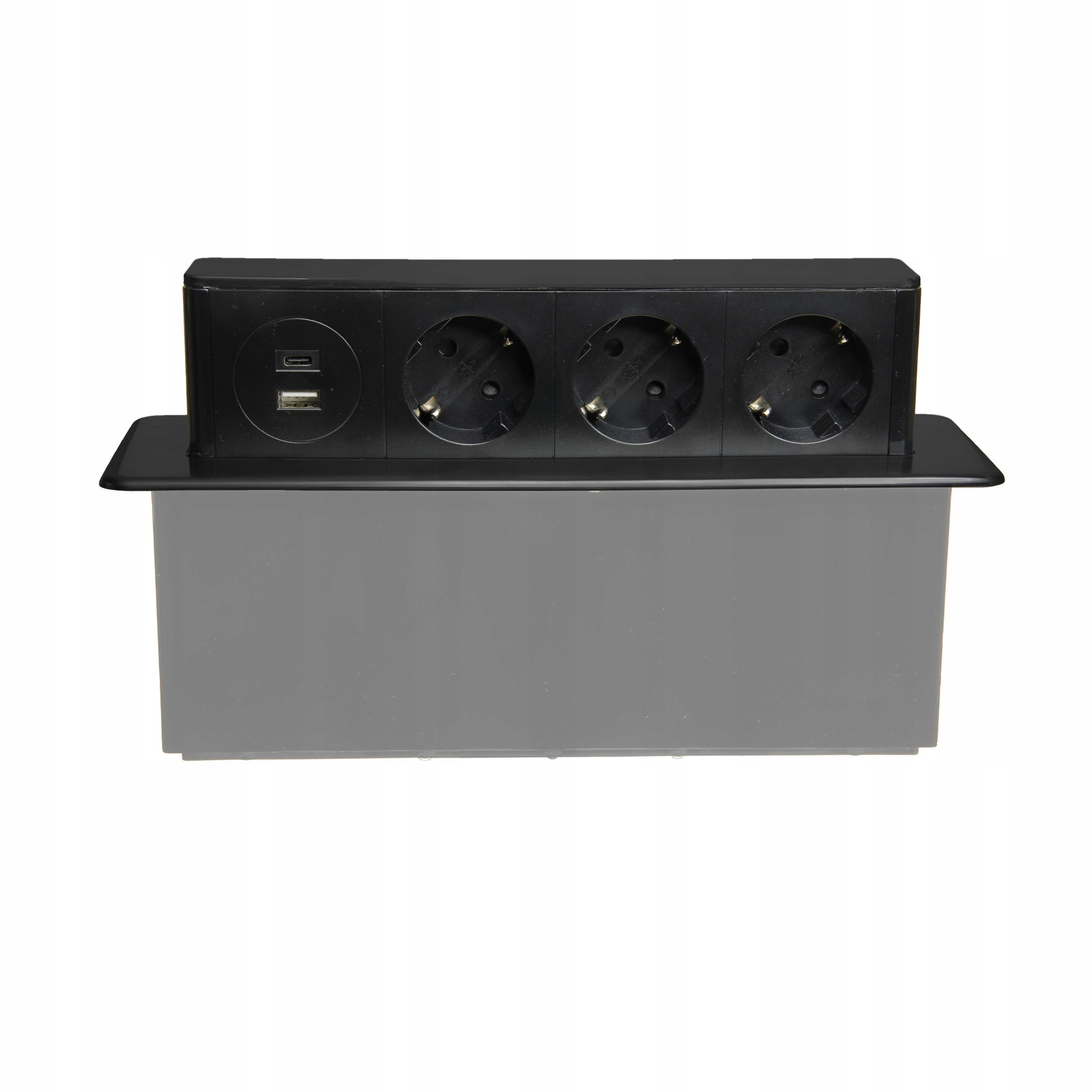 Vstavaná nábytková zásuvka 3x 230V Schuko 1x Usb-a 1x Usb-c W-7 W-72015