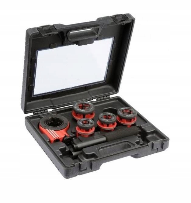 YATO GWINTOWNICA 4 GŁOWICE 3/8-1/2-3/4-1" + GRZECHOTKA 29001