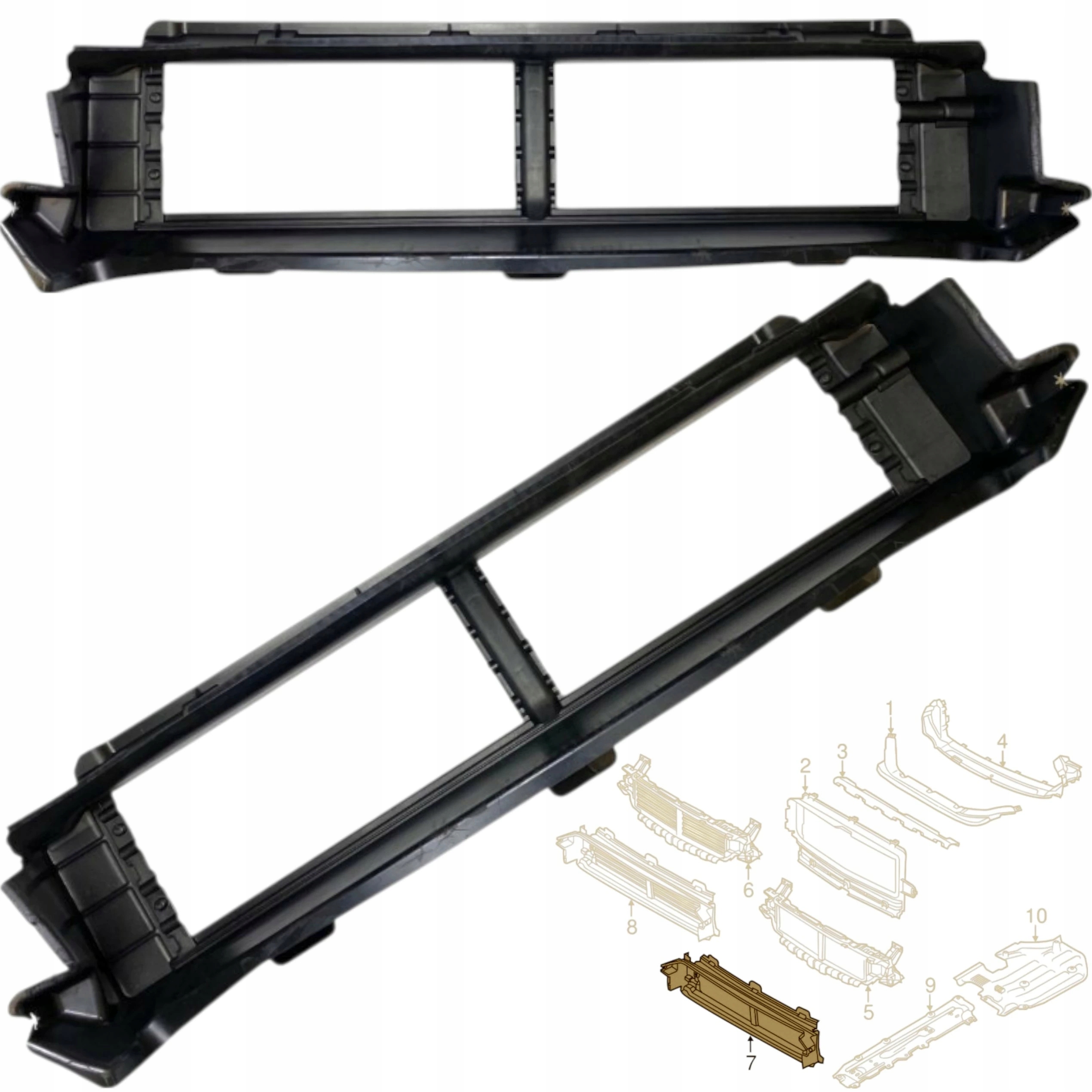 Volant Vzduchu Spodní přívod kanál žaluzie Volvo XC60 17+ 31425369