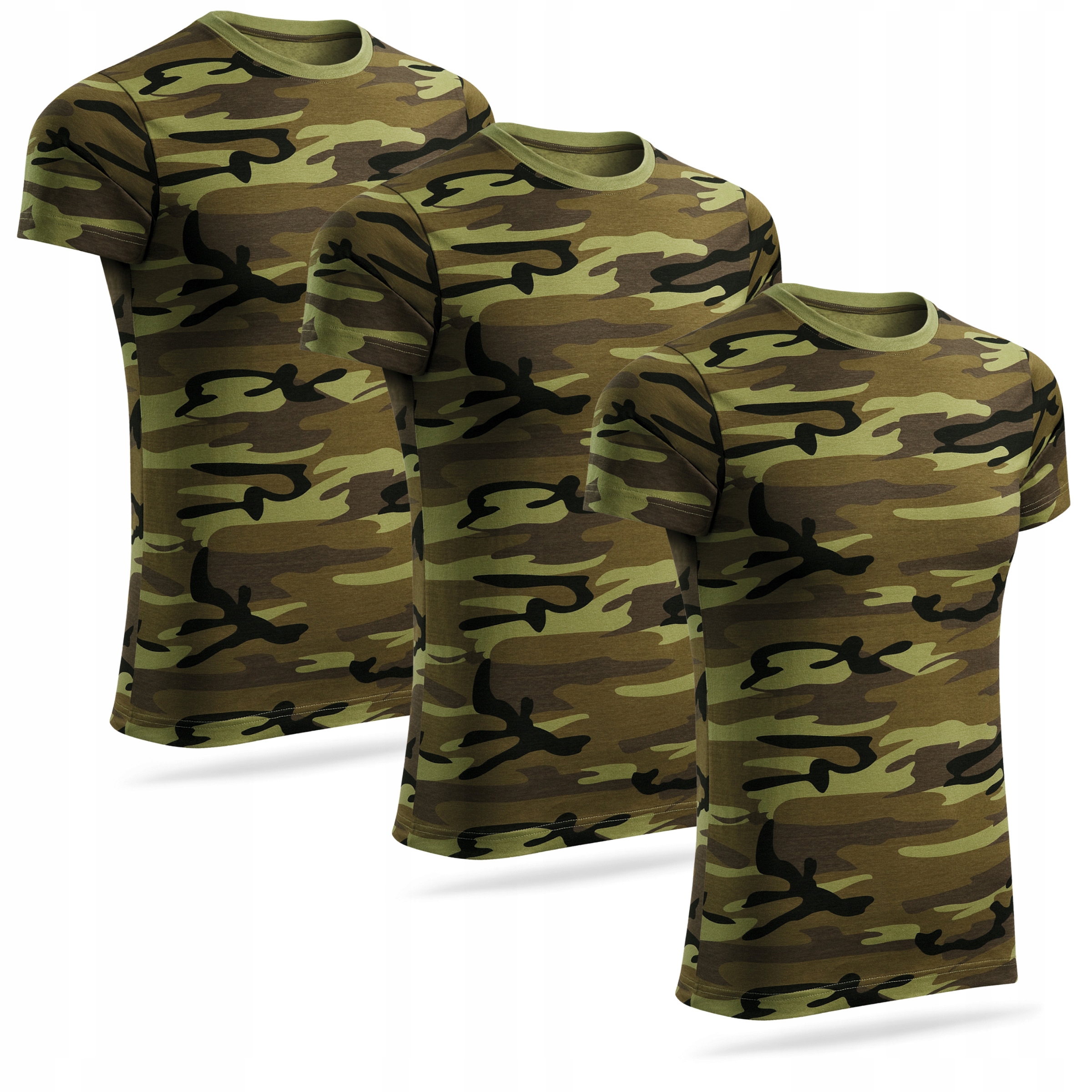 Vojenské tričko vojenské Pánské tričko jungle camo 100% bavlna 3 kusy