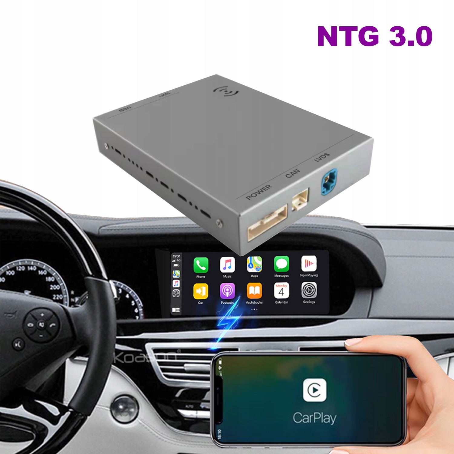 Bezdrôtový modul Carplay a Android Auto pre Mercedes W221