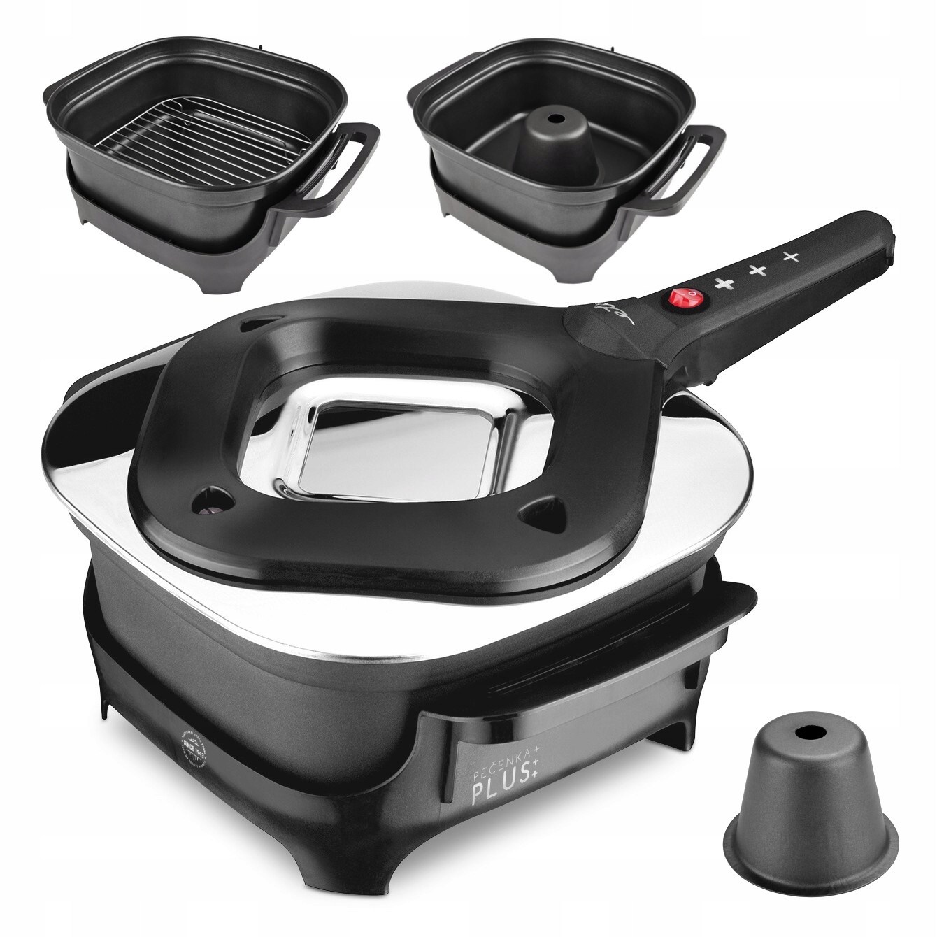 Elektrický Pečicí Hrnec Elektrická Trouba Grilovací Hrnec 5v1 475W