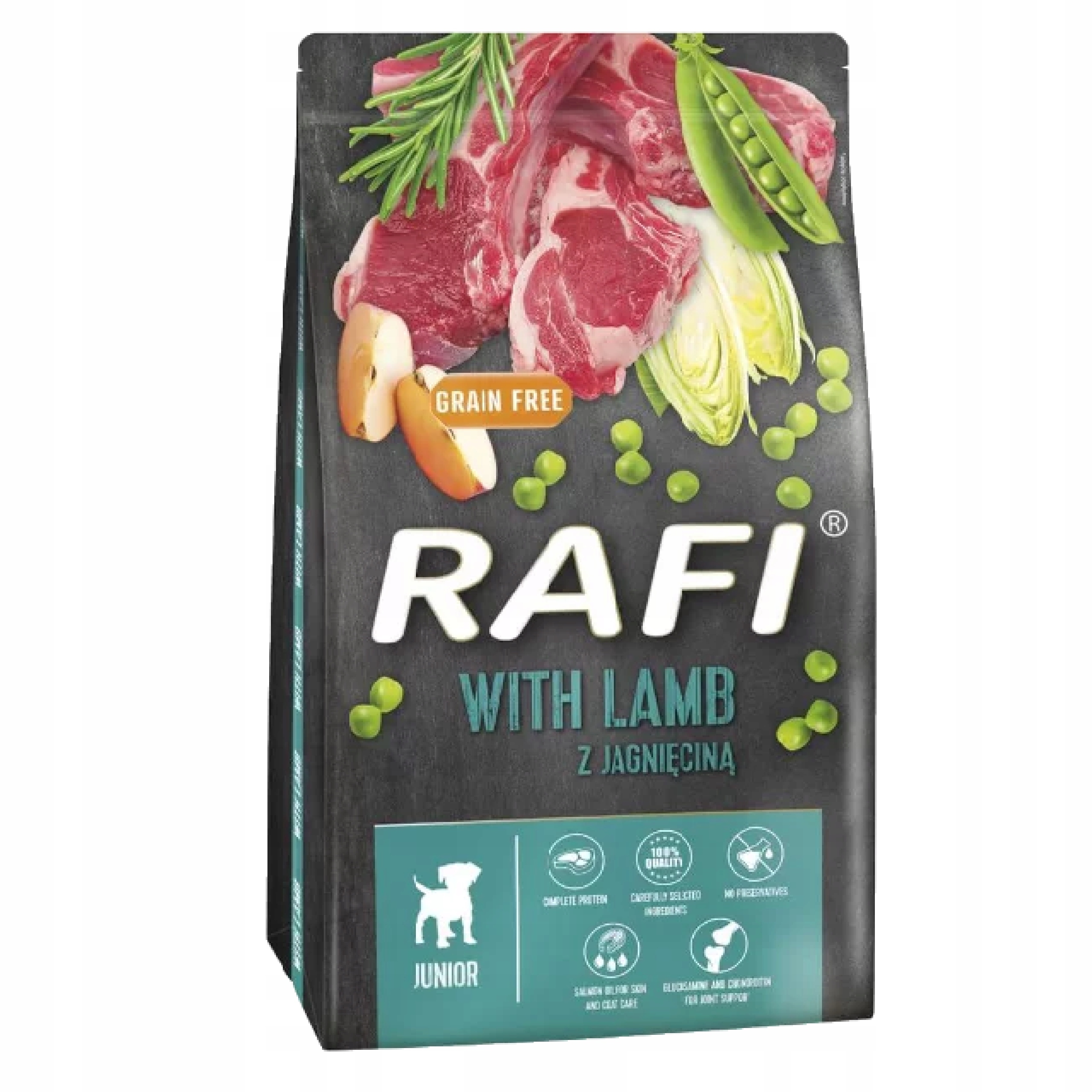 Rafi Junior Dolina Noteci Jagnięcina Dla Psa 10kg