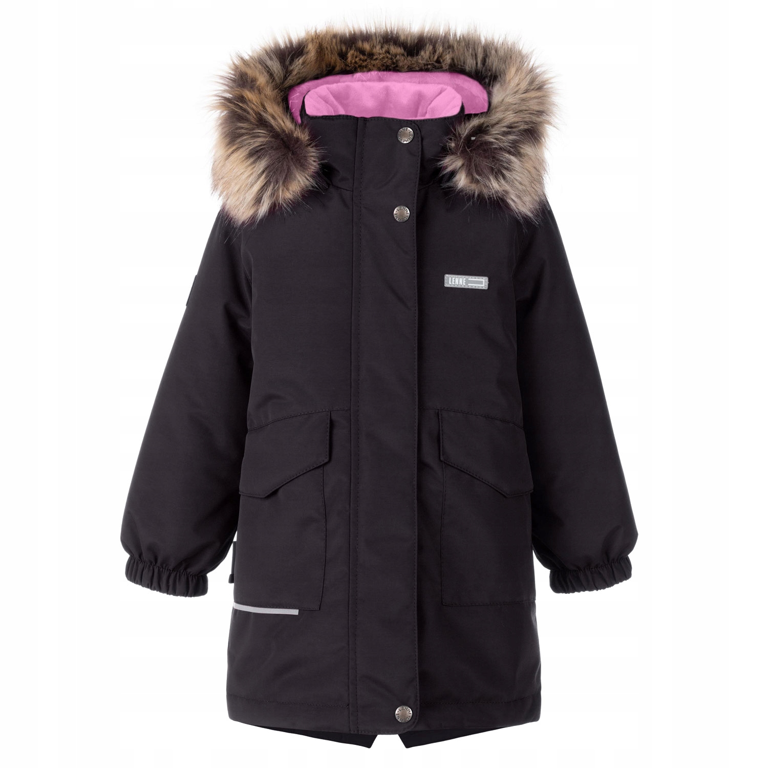 Dziewczęca Kurtka/Parka Viola czarna Lenne, r. 128
