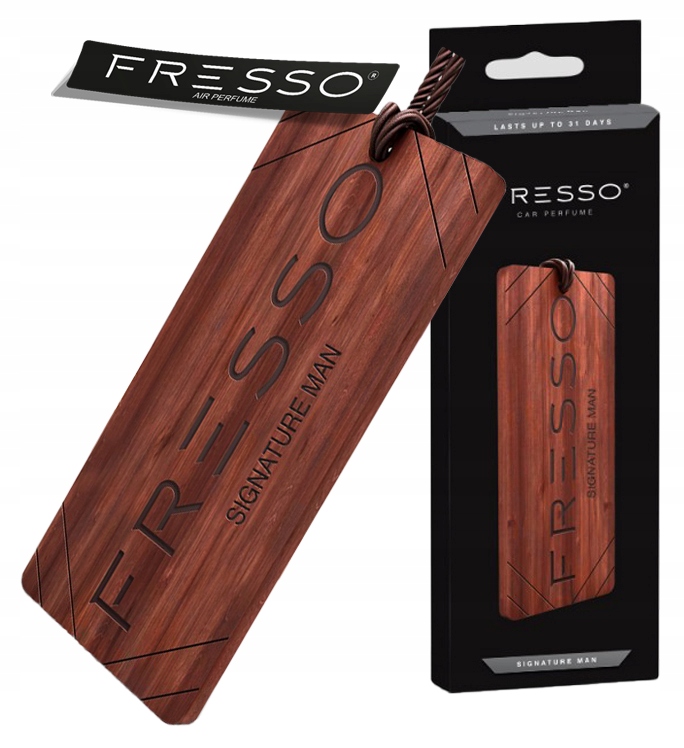Fresso Signature Man PERFUMY SAMOCHODOWE + ZAWIESZKA ZAPACHOWA DO AUTA Stan opakowania oryginalne