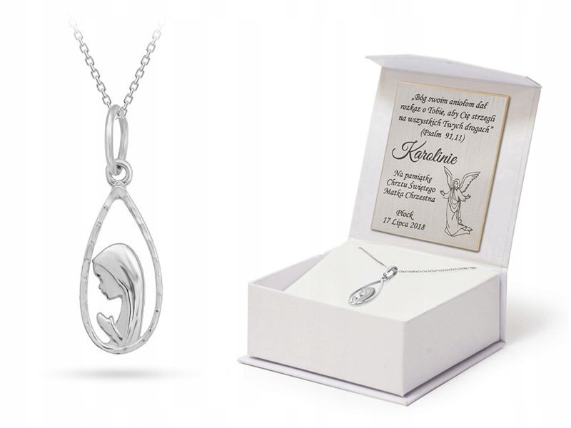 Zlatý Řetízek s Medailem 585 Matka Boží