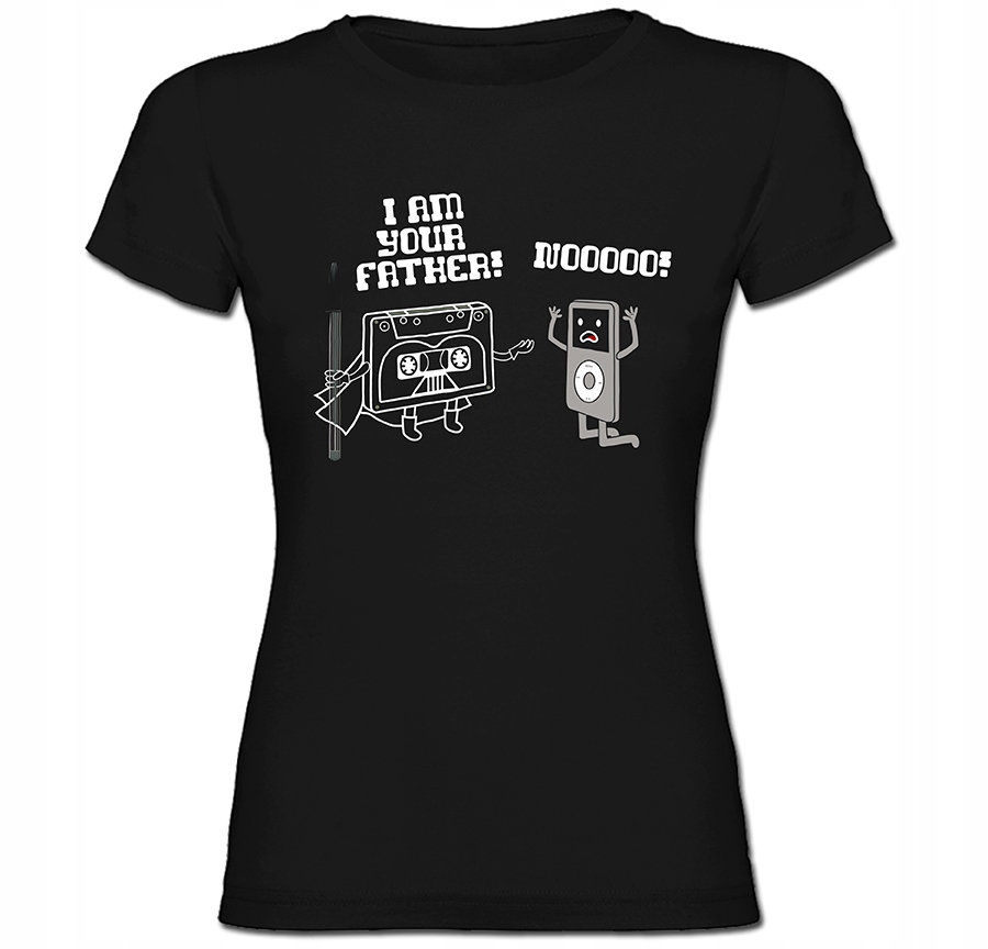 

Tshirt damski Your Father Ipod Walkman Vader M