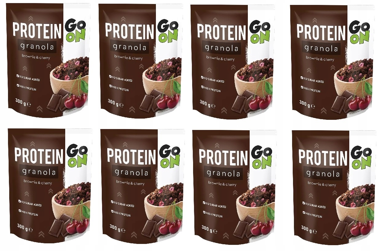 Levně 8 x 300 g Sante Go On Granola Proteinová Brownie Višeň Karton