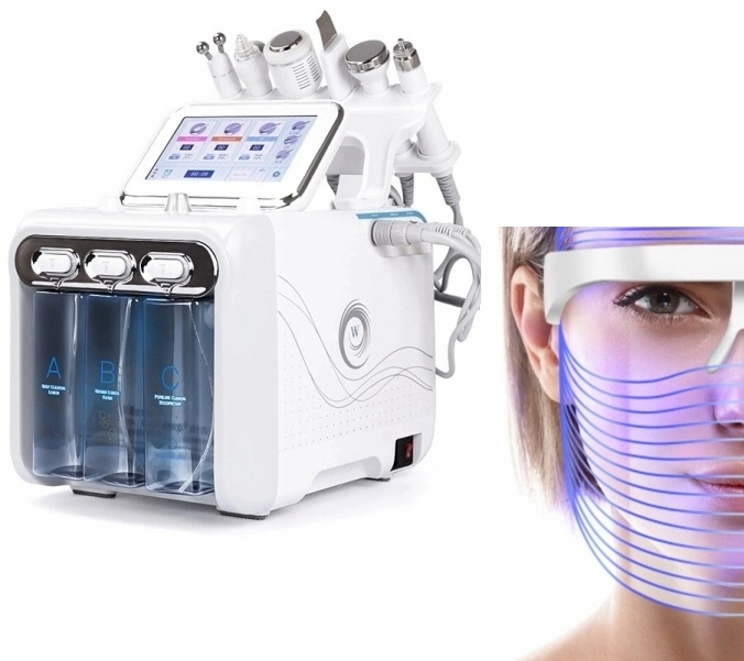 

Oczyszczanie Wodorowe Jetclear 6W1 Maska Led Grati