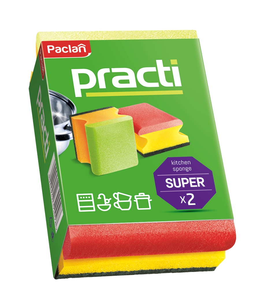 

Gąbki Do Naczyń Paclan Practi 2 Szt