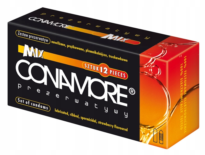 

Prezerwatywy Conamore Wet mix 12 sztuk