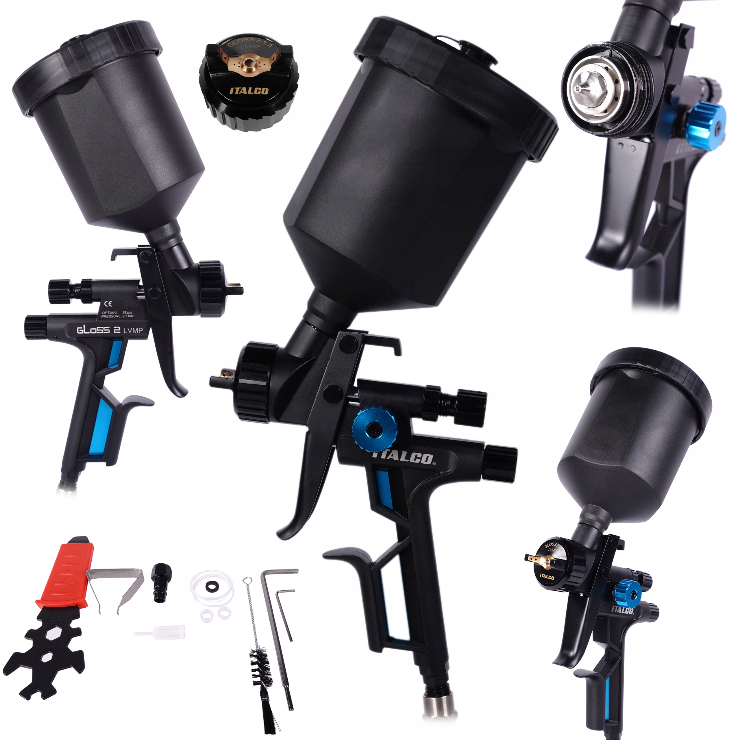 Lakovacia Pištoľ Na Malovanie Lvmp 1.4 mm Italco GLOSS-2-1.4LM